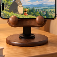 Support de téléphone et tablette en bois rotatif à 360 degrés, pliable, pour une utilisation universelle, modèle CZ6861