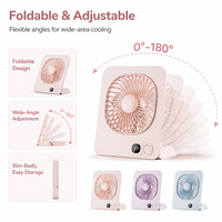 Ventilateur de bureau magnétique portable silencieux avec corps fin et léger, pour bureau, canapé, chevet