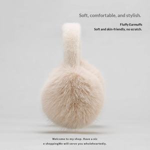 Fashionable Folding <b>Earmuffs</b> For <b>Women</b> Warm And Anti-Freezing Cute Plush <b>Earmuffs</b> Wholesale - Product Image 5