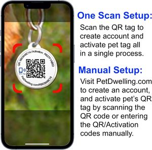 LLavero de etiqueta de Mascota de perro de servicio inteligente con NTAG213 NFC y código QR Fácil acceso de emergencia e información del controlador Símbolo médico - Product Image 6