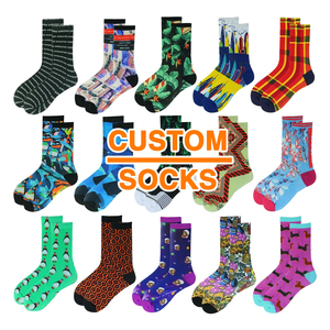 DIY Personalized 360 Printed Blank Knitted <strong>Socks</strong> Letter Print Sport <strong>Socks</strong> Fancy Fashion Sublimation <strong>Socks</strong> - Product Image 1