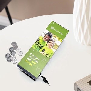 กล่องเก็บเงินบริจาคพร้อมล็อกกล่องเก็บเงินบริจาคเพื่อการกุศลทำจากอะคริลิคพิมพ์ลายตามสั่ง - Product Image 3