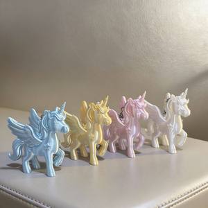 <b>Pink</b> Unicorn Keychain PVC Animal Theme Portable Promotional <b>Gift</b> for Girls and Friends - Product Image 3