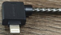 Apple Lightning zu USB-A OTG Audio-Adapter Metall-Spiral-Kabel Vergoldet 90-Grad-Winkel iPhone DAC Dongle