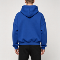 Sweat à capuche oversize uni personnalisable avec logo, faible MOQ, style streetwear