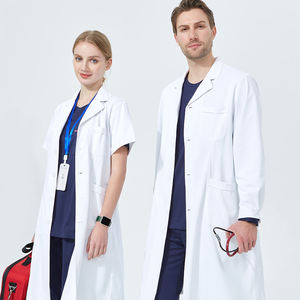 Uniformes médicos de enfermería exclusivos, ropa de trabajo para Hospital de mascotas, ropa exfoliante de belleza, abrigo quirúrgico, bata de laboratorio Blanca De ciencia - Product Image 6