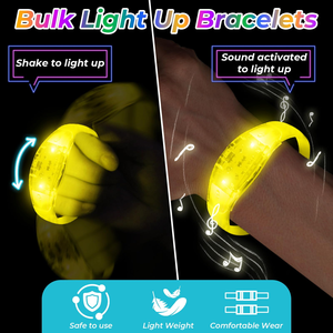 Novedad 2026: Pulsera LED Profesional de 7 Colores con Activación por Sonido y Desmontable, Ideal para Fiestas - Product Image 3