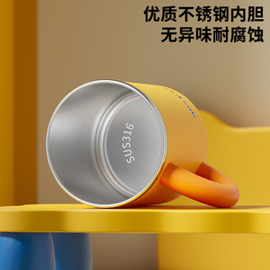 Taza de Acero Inoxidable de Doble Pared 316 con Pajita para Café, Té, Leche, Uso en Oficina, Regalo, Aislamiento de 12 a 24 Horas - Product Image 3