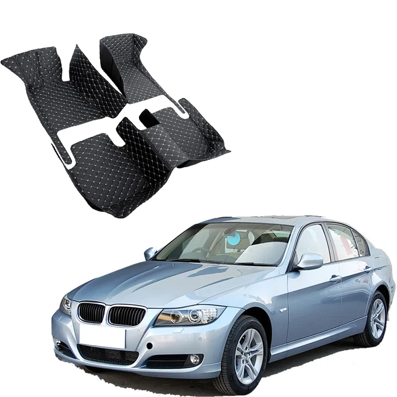 Alfombrillas para el Interior del coche, accesorio personalizado para BMW Serie 3, F30, E90, 330i, 335i, 320i, 318i, 4 puertas, 2008, 2009, 2010, 2011, 2012