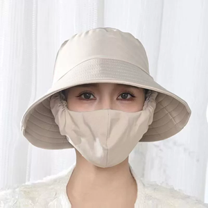 Nouvelle crème solaire et masque anti-poussière <span class=keywords><strong>chapeau</strong></span> <span class=keywords><strong>de</strong></span> pêcheur intégré <span class=keywords><strong>chapeau</strong></span> <span class=keywords><strong>de</strong></span> <span class=keywords><strong>jardinier</strong></span> à carreaux couvrant le visage et empêchant le violet - Product Image 6
