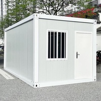 Maison conteneur portable de 20 pieds, démontable, en panneaux sandwich, préfabriquée, modulaire, pour le camping