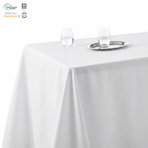 Manteles de Boda Rectangulares de Poliéster Tejido Sólido de 90x156 cm, Personalizables, Impermeables y Resistentes a las Manchas, Venta al por Mayor - Product Image 1