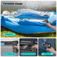 Pistol Angin Mini Nirkabel Bertenaga Tinggi 130000 RPM Perawatan & Pembersihan Mobil Outdoor Pengatur Kecepatan Tanpa Tingkat