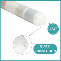 Filtre à eau alcaline à pH élevé avec raccord rapide 1/4'' et cartouche post-minérale pour une eau potable plus savoureuse