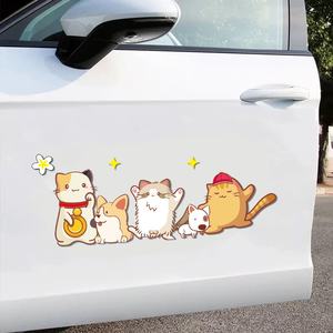 Pegatinas Divertidas para Coche <span class=keywords><strong>de</strong></span> PVC Transparente, Personalizadas con Dibujos Animados <span class=keywords><strong>de</strong></span> Perros y Gatos, Resistentes al Agua y a los Arañazos, <span class=keywords><strong>Nuevo</strong></span> Estilo, No Se Aceptan Pedidos Personalizados - Product Image 4