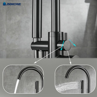 Robinet de baignoire sur pied en laiton, mitigeur chaud/froid double fonction avec douchette pour salle de bain moderne