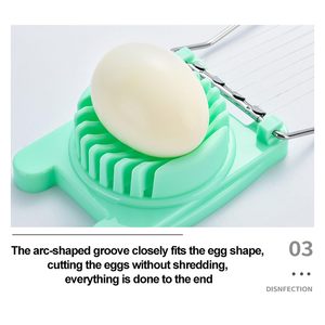 Cortador de Huevos en Cuartos de Acero Inoxidable, Mini Cortador de Huevos, el <span class=keywords><strong>Mejor</strong></span> Gadget de Cocina de Plástico para Cortar Huevos y Fresas - Product Image 4