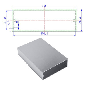 กล่องควบคุมอลูมิเนียมอัลลอยด์ 150x100x40 มม. กล่องอิเล็กทรอนิกส์อเนกประสงค์เคลือบสีอบ - Product Image 1