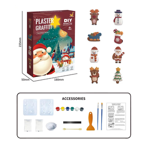 Ensemble de peintures en plâtre 3D créatives à faire soi-même, figurines colorées pour enfants, jouets de <span class=keywords><strong>dessin</strong></span> pour la peinture artistique - Product Image 1