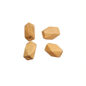 Perline in legno ILAN 25x15mm ottagonali per accessori di abbigliamento - Product Image 2