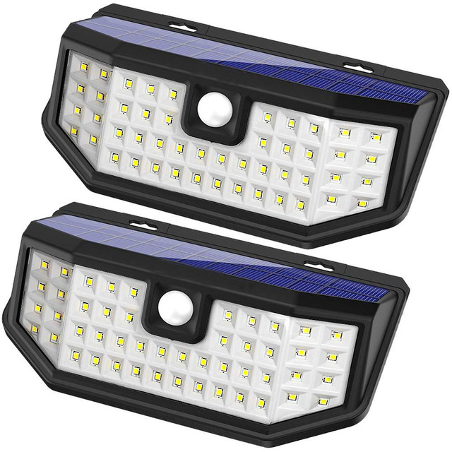 Outdoor Waterproof IP65 48 LED Solar Motion Sensor Light for Garage Garden Driveway Yard Wall Courtyard