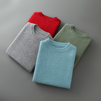 Pull en tricot pour homme, manches longues, automne-hiver, mode décontractée, pull en laine, logo personnalisé, OEM ODM, vente en gros d'usine
