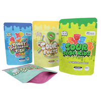 Sachet Mylar Doypack Personnalisé 3,5g Refermable Anti-Enfant, Anti-Humidité et Anti-Odeur pour Bonbons Comestibles et Gommes, Marque FDX