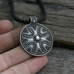 Collier Lunula pour femme, bijoux vikings pour femmes, <span class=keywords><strong>MORAVIA</strong></span>, Lunitsa, pendentif ethnique slavique - Product Image 4