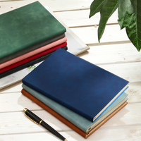 Carnet d'adresses professionnel A5 personnalisé, mini, épaissi, reliure cousue, couverture souple en PP effet cuir de veau, promotionnel