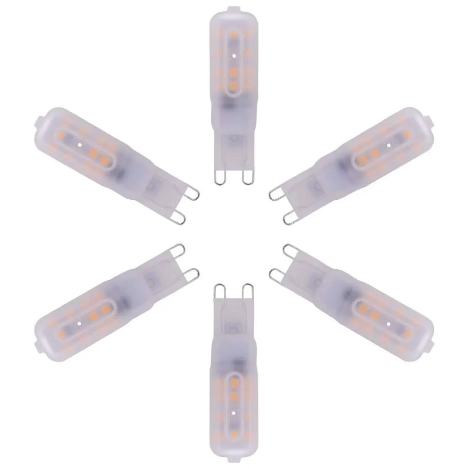 G9 LED Light Bulbs G9 Bi Pin Base AC220V 2.5W Dimmable LED Light for Indoor Chandeliers Ceiling Lights