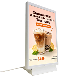 10.1 Inch Vertical Lcd Price Label 800×1280 High Resolution For Supermarket Convenience Milk Tea Shop Lcd Advertising Player - Product Image 1