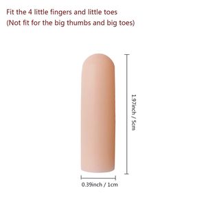 Sumifun Tabung Gel Silikon Jari Jari Jari Jari Jari Jari Kaki, Alat Pelindung Jari Kaki, Pemisah Jari Kaki, Pelindung Jari Kaki, Lengan Lecet, Penghilang Rasa Sakit - Product Image 4