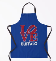 Nouvel article promotionnel : Tablier Buffalo City Rouge et Bleu – Cadeau pour les fans de sport américains, idéal pour la fierté de Philadelphie et de Buffalo. Personnalisable.