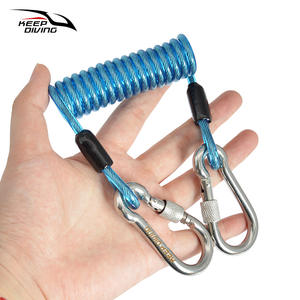 KEEP DIVING RP 026 Corde de sécurité anti-perte pour caméra de plongée avec crochet de verrouillage et câble en acier à ressort pour équipement - Product Image 3