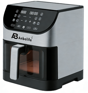 ANBOLIFE <span class=keywords><strong>2023</strong></span> Freidora de Aire Digital Inteligente de Vidrio de 6L y 1600W, Nueva, Económica, Directo de Fábrica, con Logotipo Personalizado, <span class=keywords><strong>para</strong></span> Uso Doméstico y Comercial - Product Image 2