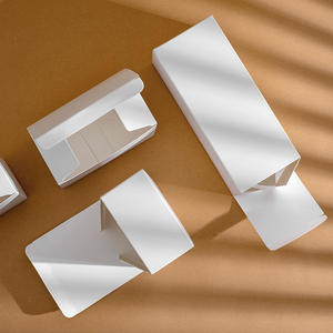 Ingrosso cartone bianco doppio inserto piccolo rettangolare scatola di imballaggio universale spessa scatola di carta pieghevole per cosmetici - Product Image 3