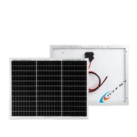 Panneaux solaires monocristallins en verre 18V/12V 60W-300W entièrement noirs demi-cellules haute efficacité pour montage sur toit