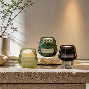 Bougie parfumée MW en verre rond, bougie d'aromathérapie moderne à une seule mèche, décoration d'intérieur - Product Image 2