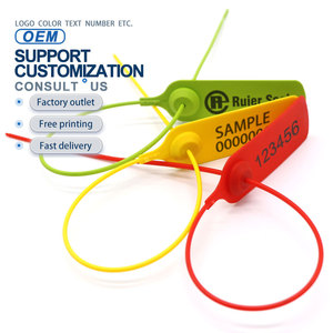 Sceau de sécurité en plastique jetable REP007 anti-effraction pour extincteur, bagages, boîte, camion, <span class=keywords><strong>remorque</strong></span>, conteneurs - Product Image 3