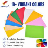 70-250gsm A3 A4 45 couleurs assorties couleurs blanches pâte de bois noir couleur papier pliant papier carton de couleur pour l'artisanat