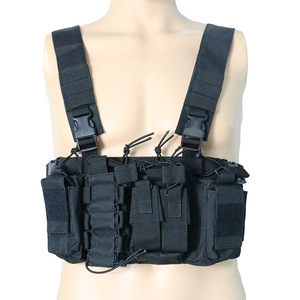 Gilet de poitrine tactique en gros Gilet de poitrine Molle Multifonction Mag Rig Harnais Gilet Sac Hommes Tir Chasse Formation CS Jeux - Product Image 6