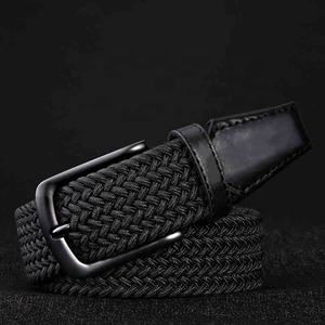 Cinturón de cuero de piel de vaca trenzado tejido de alta calidad para mujeres y hombres ecuestres para <span class=keywords><strong>Golf</strong></span> - Product Image 4