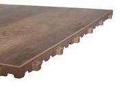Panneaux de sol de danse portables en plastique PP + vinyle PVC, pour intérieur, emboîtables, antidérapants, modulaires, modernes, personnalisables