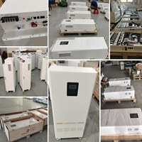 Stock UE 16 kWh avec onduleur hybride intégré de 5 kW, batterie LiFePO4 51,2 V 300 Ah, 314 Ah, 330 Ah, système solaire tout-en-un avec batterie et onduleur