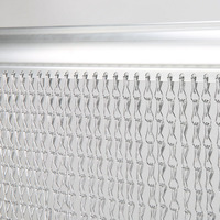 Chaîne à double crochet en aluminium à maillons imbriqués de diamètre de fil personnalisé, maillon anodisé pour rideau décoratif multi-scènes