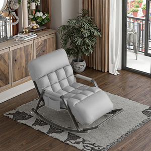 Sillón Mecedora EaseNeat para Sala de Estar para Adultos para el Hogar, Balcón para Relajación y Comodidad, Muebles de Lujo para Dormitorio con Bolsillos Laterales - Product Image 2
