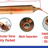 Filtre déshydrateur en cuivre avec déshydratant