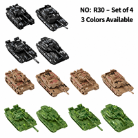 Bloques de Construcción Militares en Oferta, Juguete de Tanque del Ejército, 4 Sets, Kit de Bloques de Construcción para Niños, Regalo de Navidad para Niños