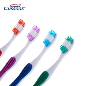 OEM sikat gigi produsen medium nilon bulu sikat gigi dewasa dengan logo kustom