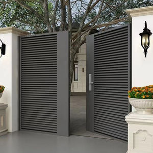 Xử lý nhiệt nhôm ranh giới tường rào lưới mắt cáo cổng thiết kế cổng chính cho ngôi nhà - Product Image 5